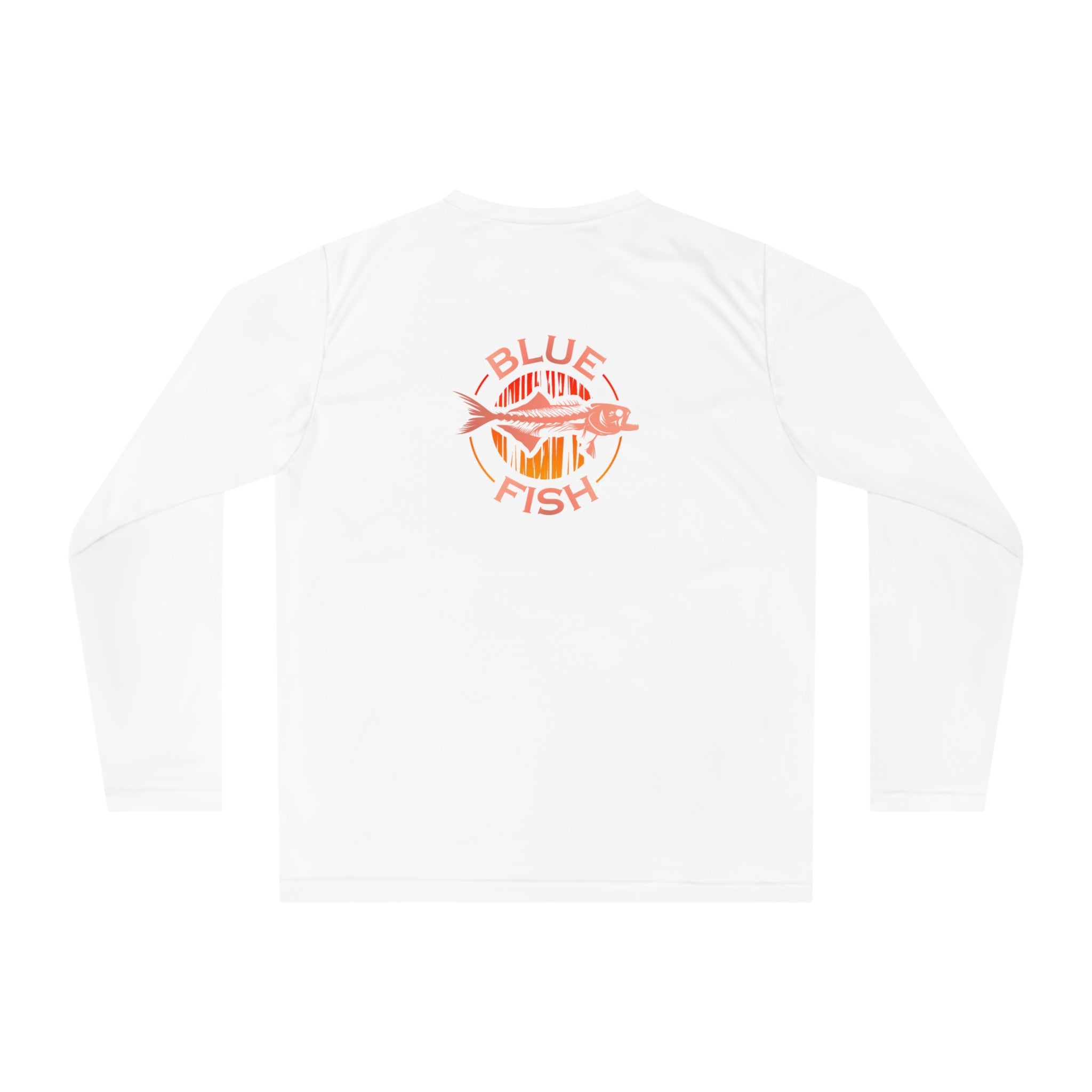 Performance Long Sleeve — 'Blue Fish' Tropical Fishing Logo Shirt