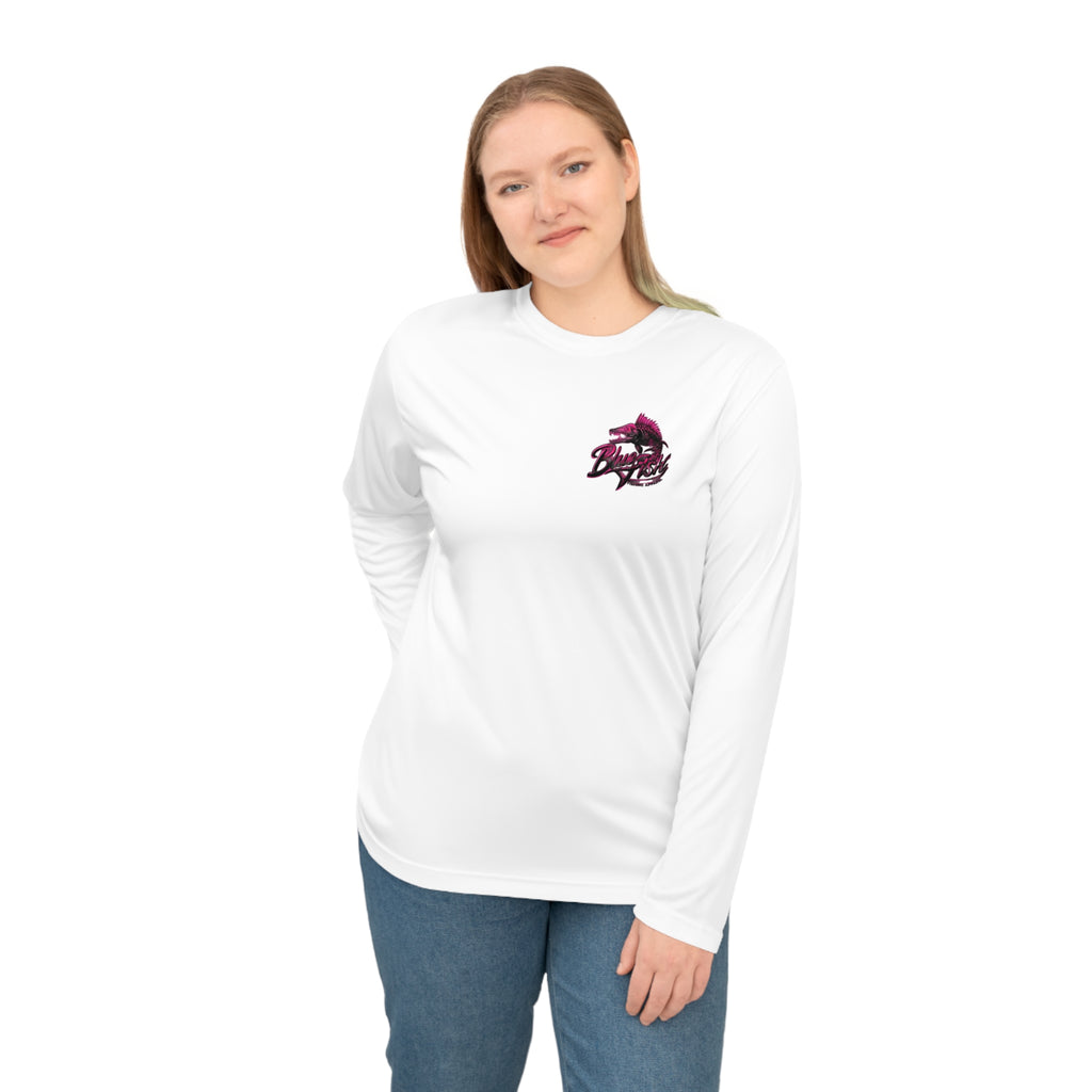 Performance Long Sleeve Shirt — Dolphin Wave Graphic (Athletic Sun-Ready Tee)