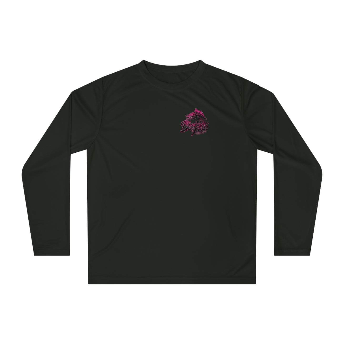 Performance Long Sleeve Shirt — Dolphin Wave Graphic (Athletic Sun-Ready Tee)