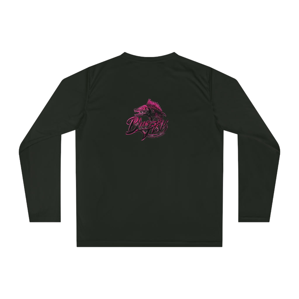 Performance Long Sleeve Shirt — Dolphin Wave Graphic (Athletic Sun-Ready Tee)