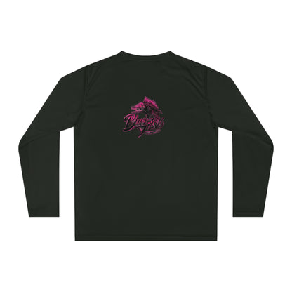 Performance Long Sleeve Shirt — Dolphin Wave Graphic (Athletic Sun-Ready Tee)